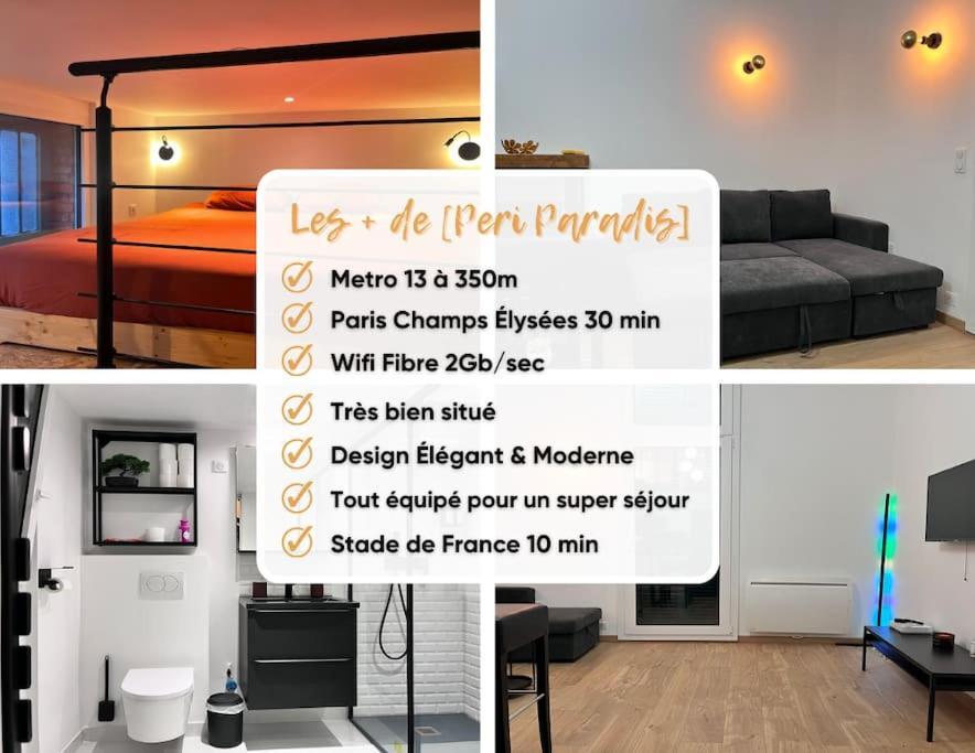 Appartement Indep Cosy Avec Jardin Saint-Denis  Eksteriør billede
